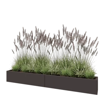Jekleno korito za rože XXL - Pravokotnik - 240 x 30 x 30 cm - RAL7016 mat (antracitno siva) - Brez dnoplošče