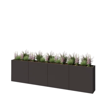 Jekleno korito za rože XXL - Pravokotnik - 320 x 30 x 80 cm - Druga RAL barva - Brez dnoplošče