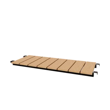 Jeklena klop - 130 x 44,3 cm - RAL7016 mat (antracitno siva)