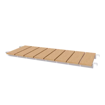 Jeklena klop - 130 x 44,3 cm - RAL9010 mat (bela)