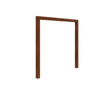 Corten jeklena pergola - Raven - 250 x 230 cm - Brez betonskega podstavka