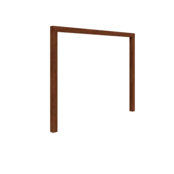 Corten jeklena pergola - Raven - 300 x 230 cm - Brez betonskega podstavka