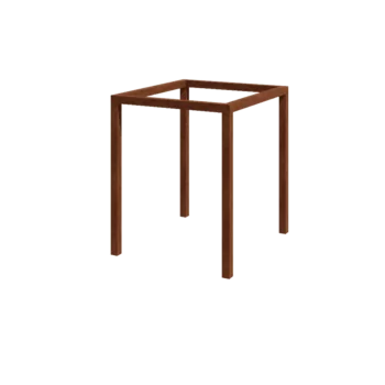 Corten jeklena pergola - Kvadrat - 224 x 200 x 230 cm - Brez betonskega podstavka