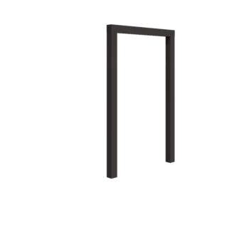 Jeklena pergola - Raven - 150 x 230 cm - Druga RAL barva - Brez betonskega podstavka