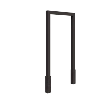 Jeklena pergola - Raven - 200 x 230 cm - Druga RAL barva - Z betonskim podstavkom