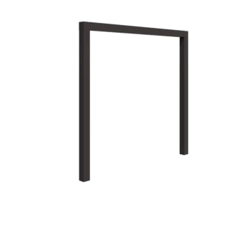 Jeklena pergola - Raven - 250 x 230 cm - Druga RAL barva - Brez betonskega podstavka