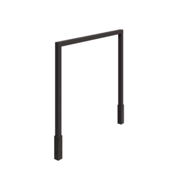 Jeklena pergola - Raven - 300 x 230 cm - RAL7016 mat (antracitno siva) - Z betonskim podstavkom