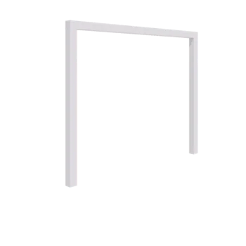 Jeklena pergola - Raven - 300 x 230 cm - RAL9010 mat (bela) - Brez betonskega podstavka