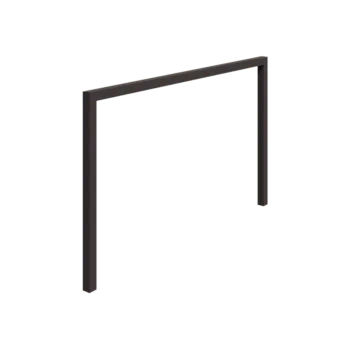 Jeklena pergola - Raven - 400 x 230 cm - RAL7016 mat (antracitno siva) - Brez betonskega podstavka