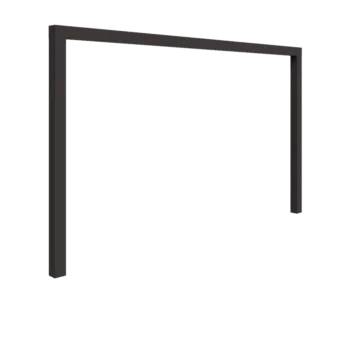 Jeklena pergola - Raven - 400 x 230 cm - Druga RAL barva - Brez betonskega podstavka