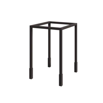 Jeklena pergola - Kvadrat - 224 x 200 x 230 cm - RAL7016 mat (antracitno siva) - Z betonskim podstavkom