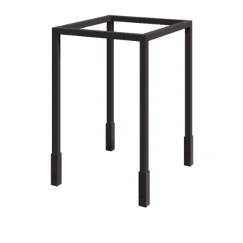 Jeklena pergola - Kvadrat - 224 x 200 x 230 cm - Druga RAL barva - Z betonskim podstavkom