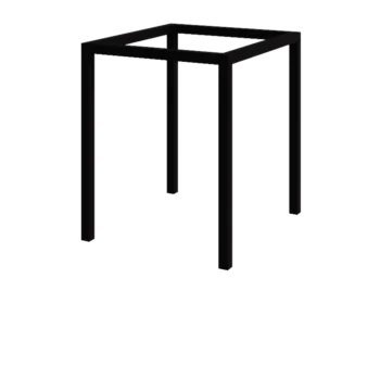 Jeklena pergola - Kvadrat - 224 x 200 x 230 cm - RAL9005 mat (črna) - Brez betonskega podstavka
