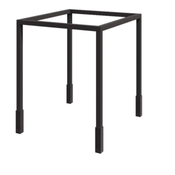 Jeklena pergola - Kvadrat - 274 x 250 x 230 cm - Druga RAL barva - Z betonskim podstavkom