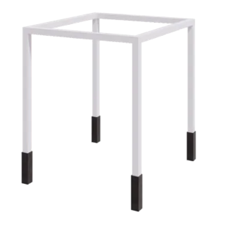 Jeklena pergola - Kvadrat - 274 x 250 x 230 cm - RAL9010 mat (bela) - Z betonskim podstavkom