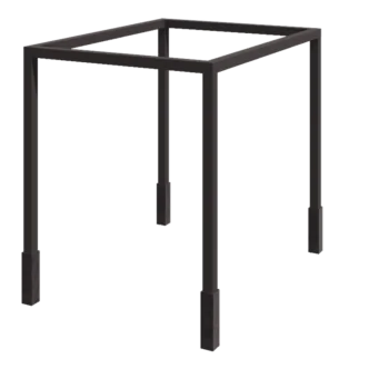 Jeklena pergola - Kvadrat - 324 x 300 x 230 cm - Druga RAL barva - Z betonskim podstavkom