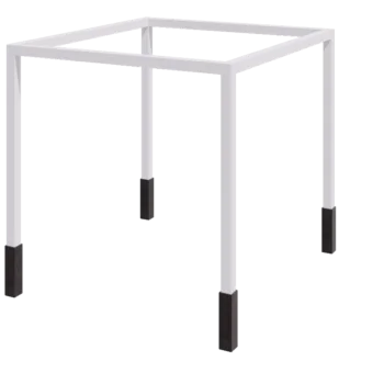 Jeklena pergola - Kvadrat - 324 x 300 x 230 cm - RAL9010 mat (bela) - Z betonskim podstavkom