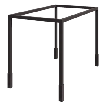 Jeklena pergola - Kvadrat - 424 x 250 x 230 cm - Druga RAL barva - Z betonskim podstavkom