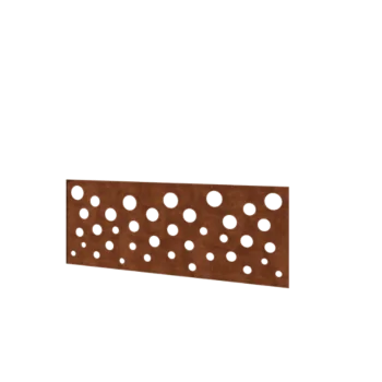 Corten jeklena ograja H - Panel B - 120 x 47,5 cm