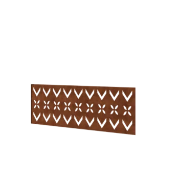 Corten jeklena ograja H - Panel V - 120 x 47,5 cm