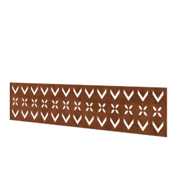 Corten jeklena ograja H - Panel V - 180 x 47,5 cm