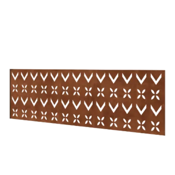 Corten jeklena ograja H - Panel V - 180 x 63,3 cm