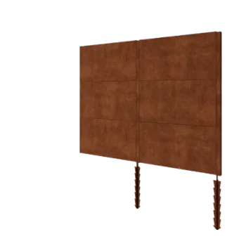 Corten jeklena ograja H3 - Celoten komplet - 252 x 6 x 190 cm