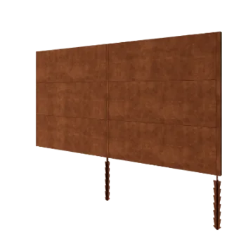 Corten jeklena ograja H3 - Celoten komplet - 372 x 6 x 190 cm