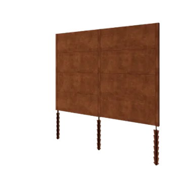 Corten jeklena ograja H4 - Celoten komplet - 258 x 6 x 190 cm