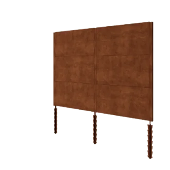 Corten jeklena ograja H3 - Celoten komplet - 258 x 6 x 190 cm