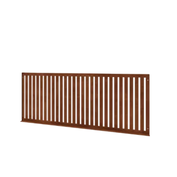 Corten jeklena okrasna ograja S - Panel - 149 x 3 x 60 cm