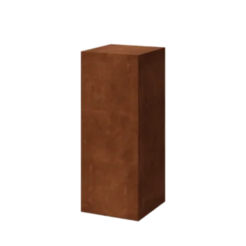 Corten jekleni podstavek - Ohio - 40 x 40 x 100 cm