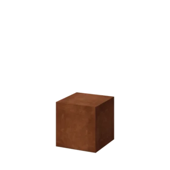 Corten jekleni podstavek - Ohio - 40 x 40 x 40 cm