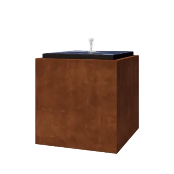 Corten jeklena fontana - Orin - 80 x 80 x 80 cm - Z LED osvetlitvijo